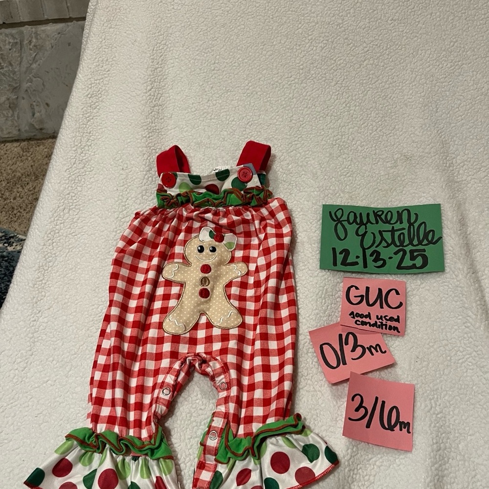 Red and White Gingham Kids One Piece